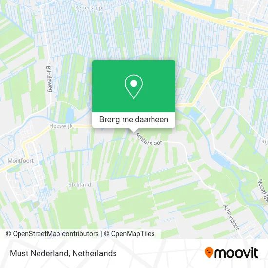 Must Nederland kaart