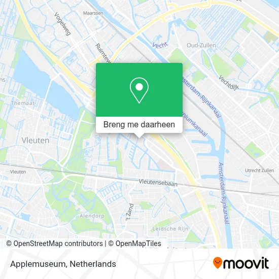 Applemuseum kaart