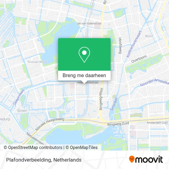 Plafondverbeelding kaart