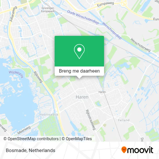 Bosmade kaart