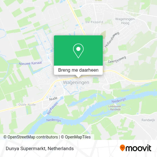 Dunya Supermarkt kaart