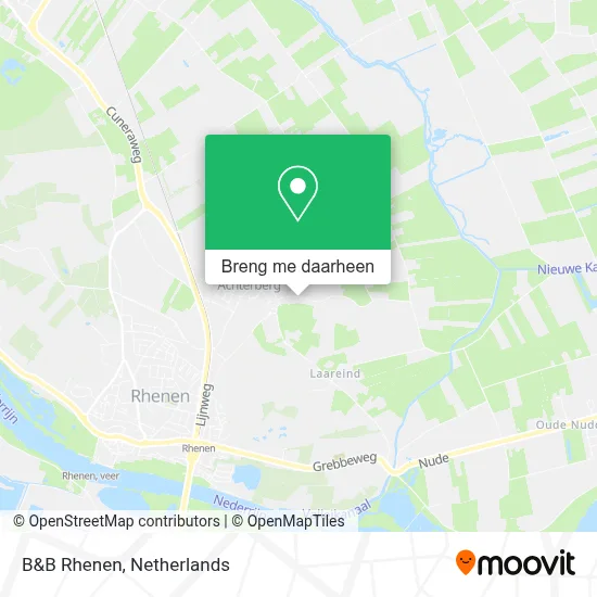 B&B Rhenen kaart