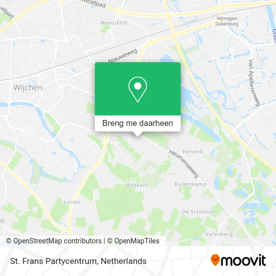 St. Frans Partycentrum kaart