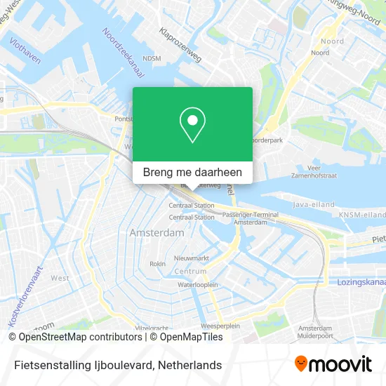 Fietsenstalling Ijboulevard kaart