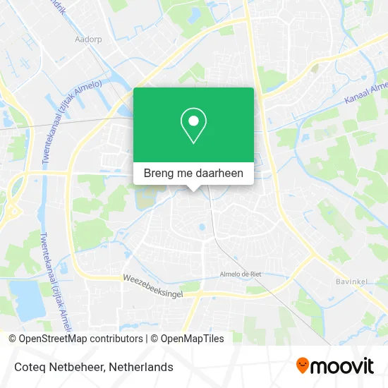 Coteq Netbeheer kaart