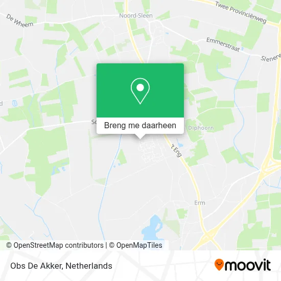 Obs De Akker kaart