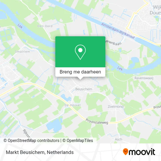 Markt Beusichem kaart