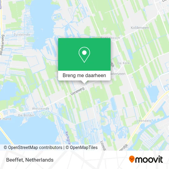 Beeffet kaart