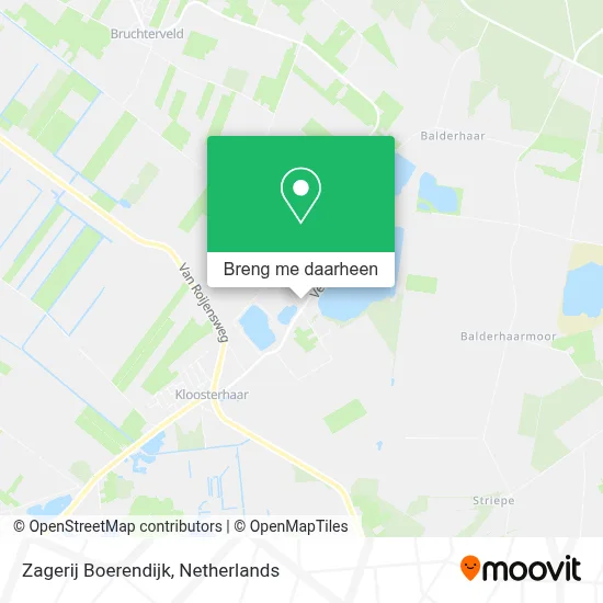 Zagerij Boerendijk kaart