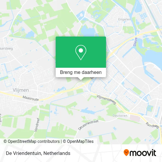 De Vriendentuin kaart