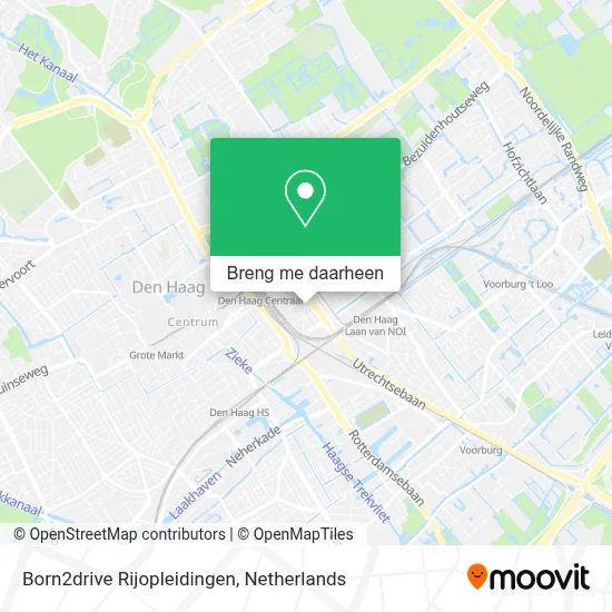 Born2drive Rijopleidingen kaart