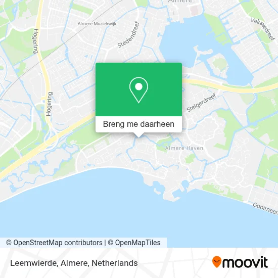 Leemwierde, Almere kaart