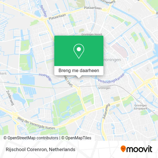 Rijschool Corenron kaart