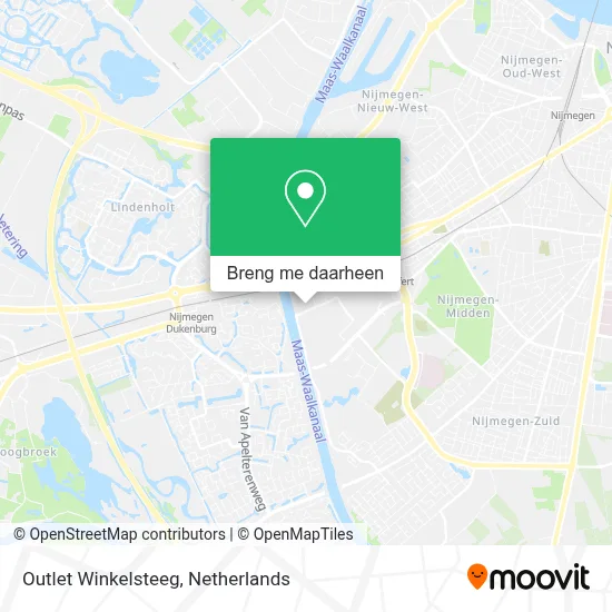 Outlet Winkelsteeg kaart