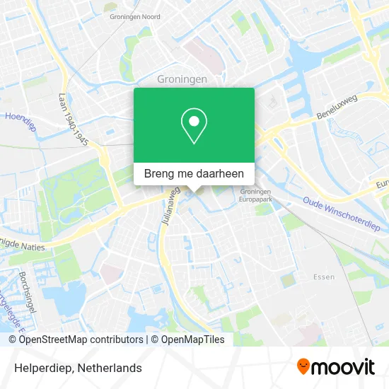 Helperdiep kaart
