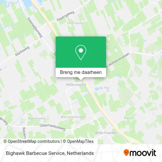Bighawk Barbecue Service kaart