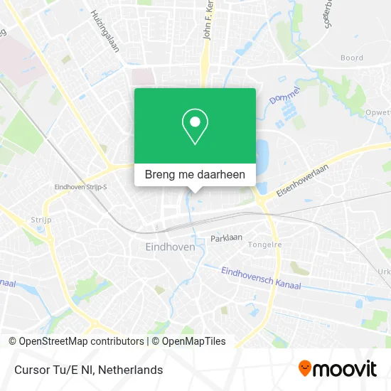 Cursor Tu/E Nl kaart