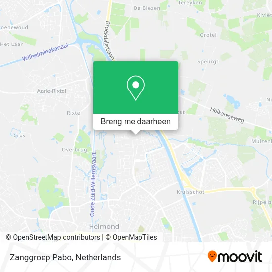 Zanggroep Pabo kaart