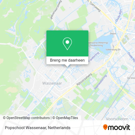 Popschool Wassenaar kaart