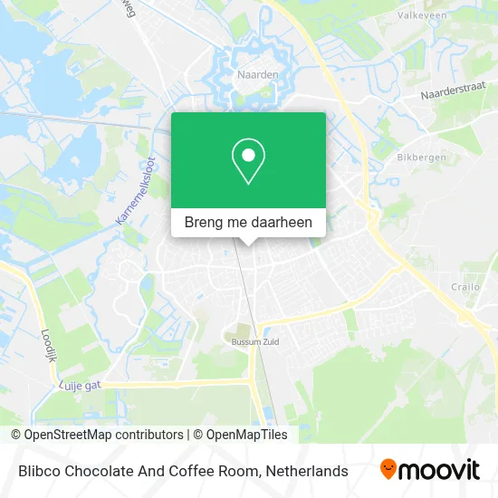 Blibco Chocolate And Coffee Room kaart