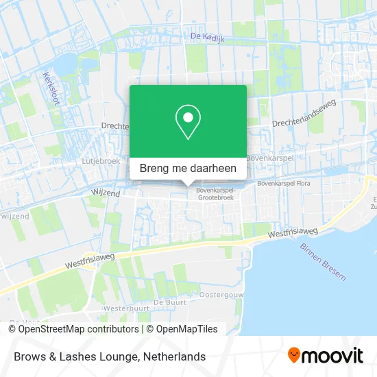 Brows & Lashes Lounge kaart