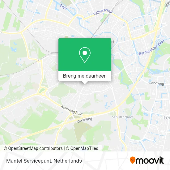 Mantel Servicepunt kaart