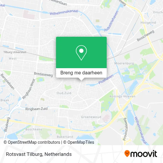 Rotsvast Tilburg kaart