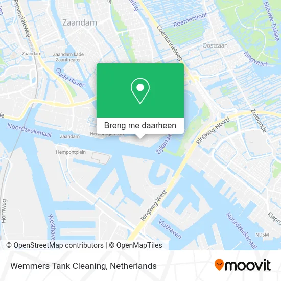 Wemmers Tank Cleaning kaart