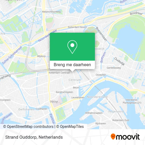 Strand Ouddorp kaart