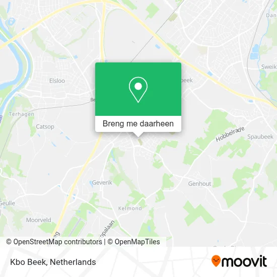Kbo Beek kaart