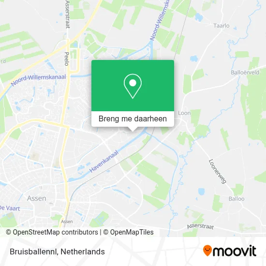 Bruisballennl kaart