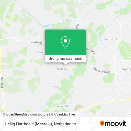 Heilig Hartbeeld (Merselo) kaart