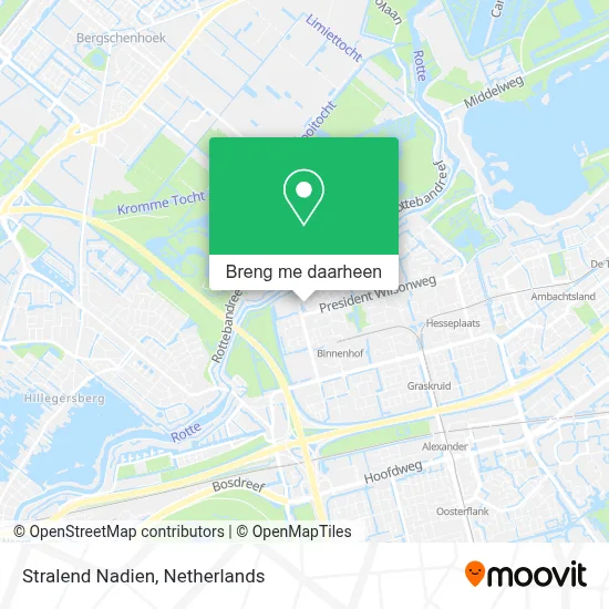 Stralend Nadien kaart