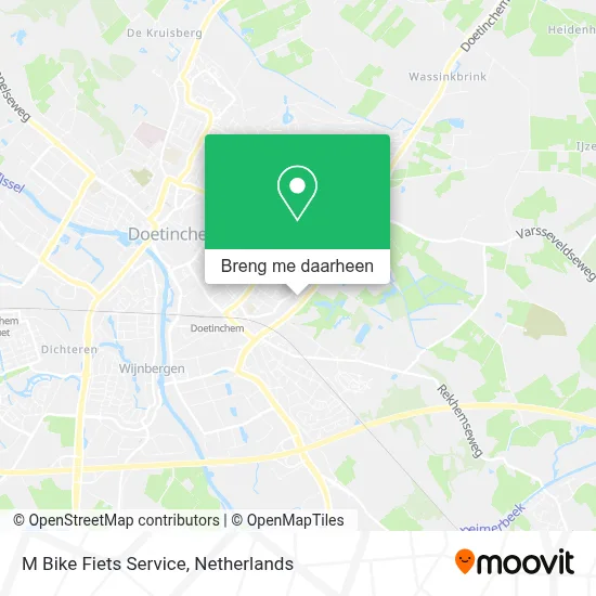 M Bike Fiets Service kaart