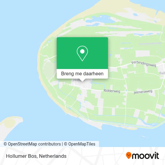 Hollumer Bos kaart