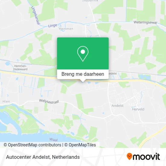 Autocenter Andelst kaart