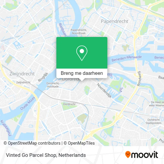 Vinted Go Parcel Shop kaart