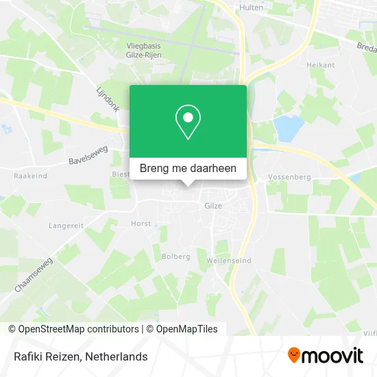 Rafiki Reizen kaart