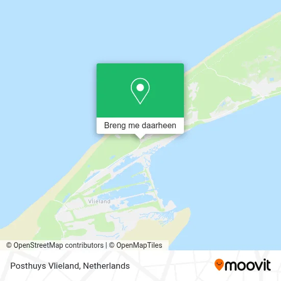 Posthuys Vlieland kaart
