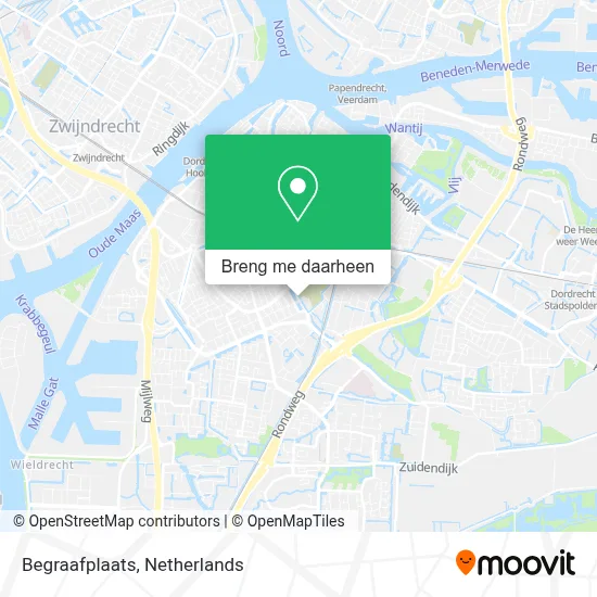 Begraafplaats kaart
