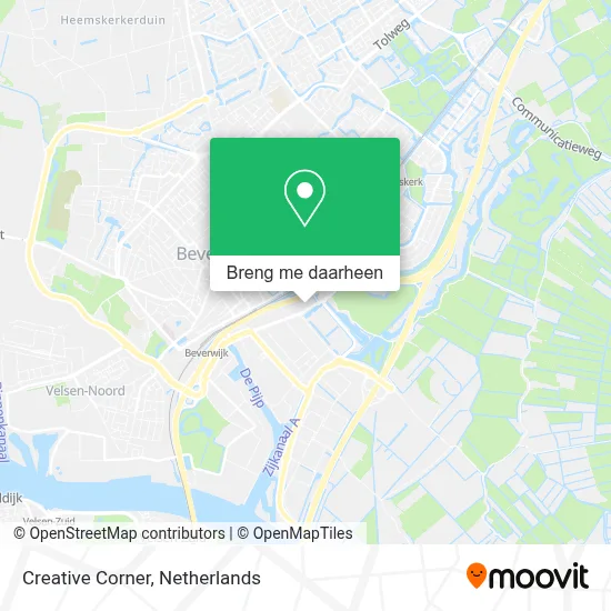 Creative Corner kaart