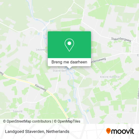 Landgoed Staverden kaart
