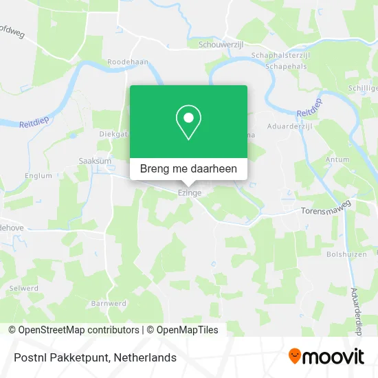 Postnl Pakketpunt kaart
