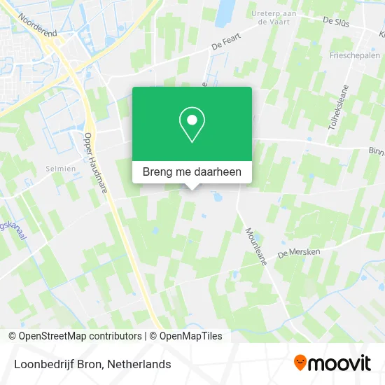 Loonbedrijf Bron kaart