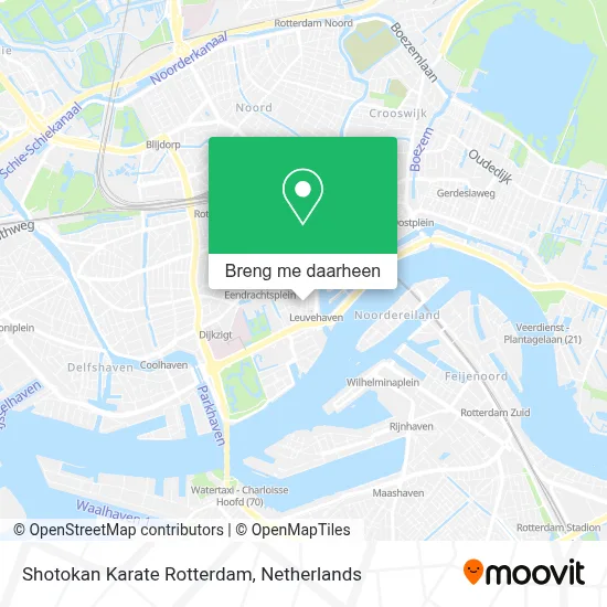 Shotokan Karate Rotterdam kaart