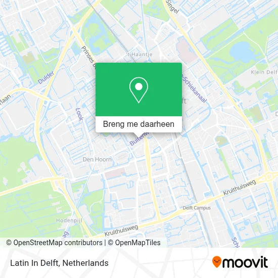 Latin In Delft kaart