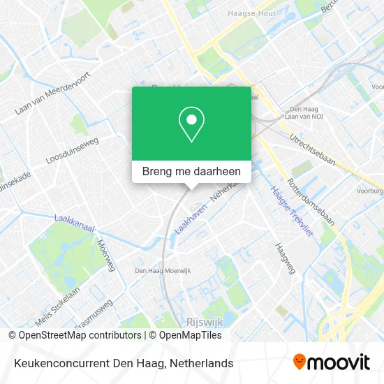Keukenconcurrent Den Haag kaart