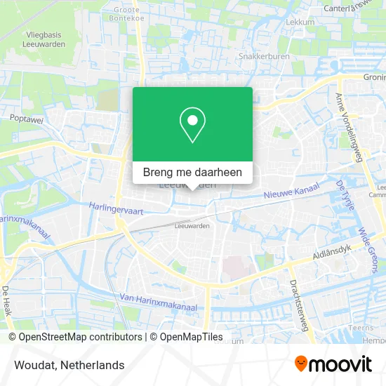 Woudat kaart