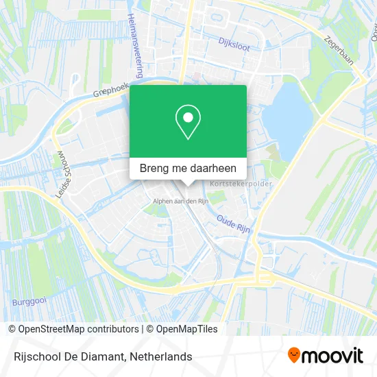 Rijschool De Diamant kaart