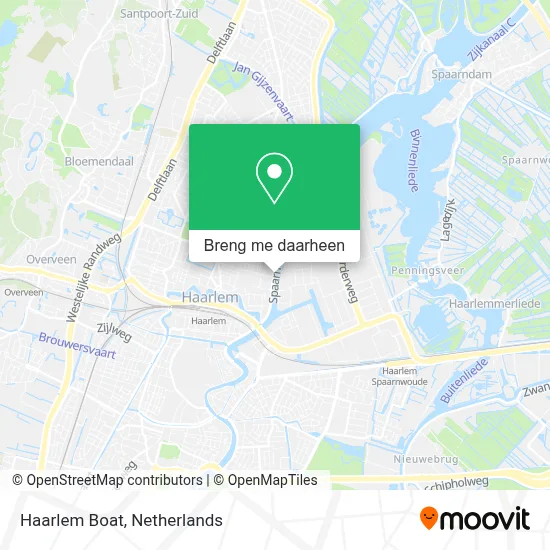 Haarlem Boat kaart